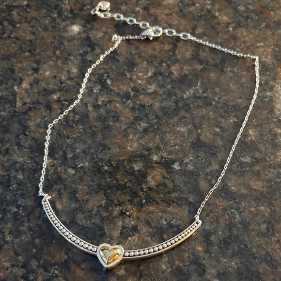 Brighton Jewelry - Brighton Pretty Tough Two-Tone Heart Necklace